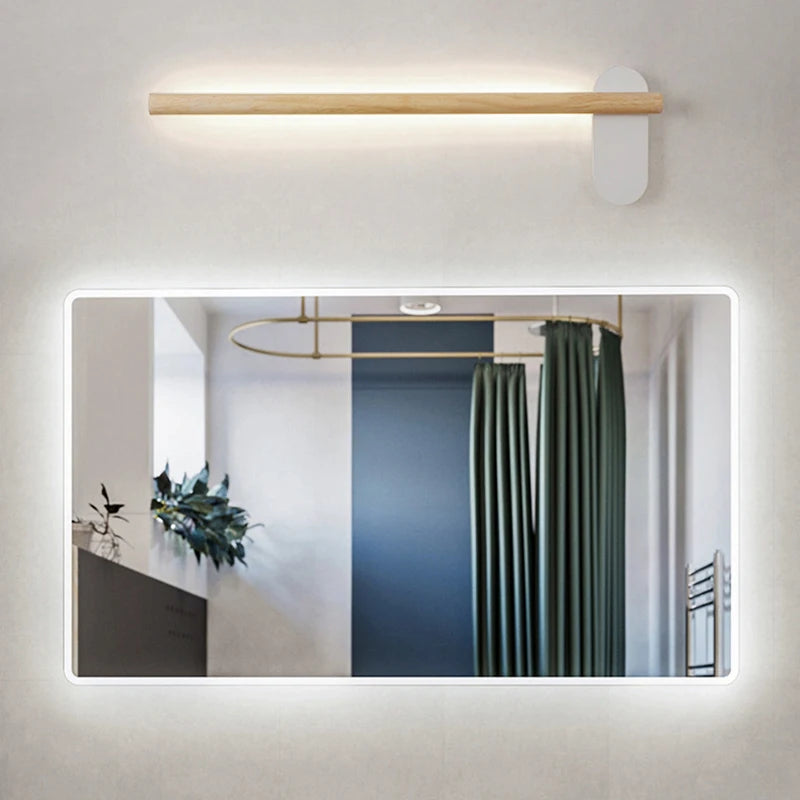 Nordic adjustable minimalist wood and metal wall light - vue 4 sur 9