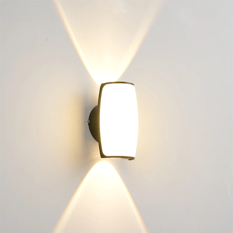 Modern waterproof wall light for outdoor and indoor lighting