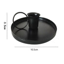 Elegant modern iron taper candle holder for weddings