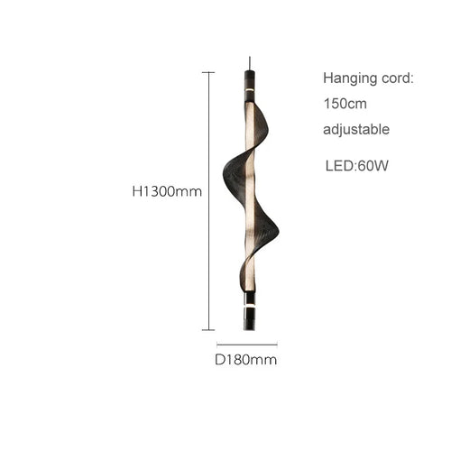 Contemporary LED acrylic designer chandelier modern lighting 2024 - vue 16 sur 18