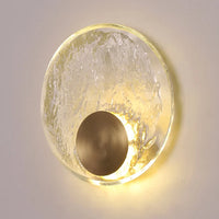 Elegant luxury copper and crystal wall light for indoor and outdoor use