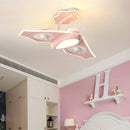 Modern design electric ceiling fan light for children's room