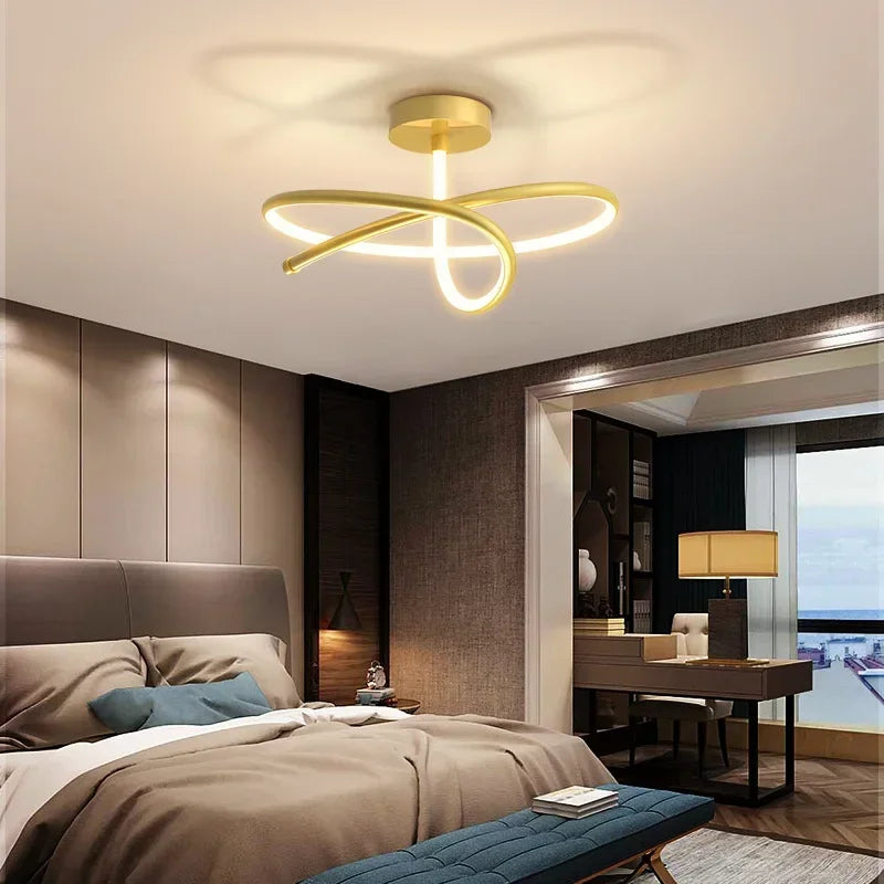 Modern LED chandelier for luxury interior decoration - vue 5 sur 12