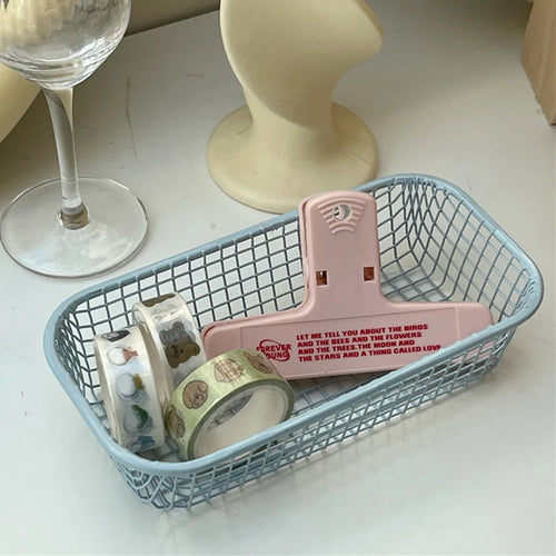 metal storage basket for desk and makeup - vue 10 sur 9