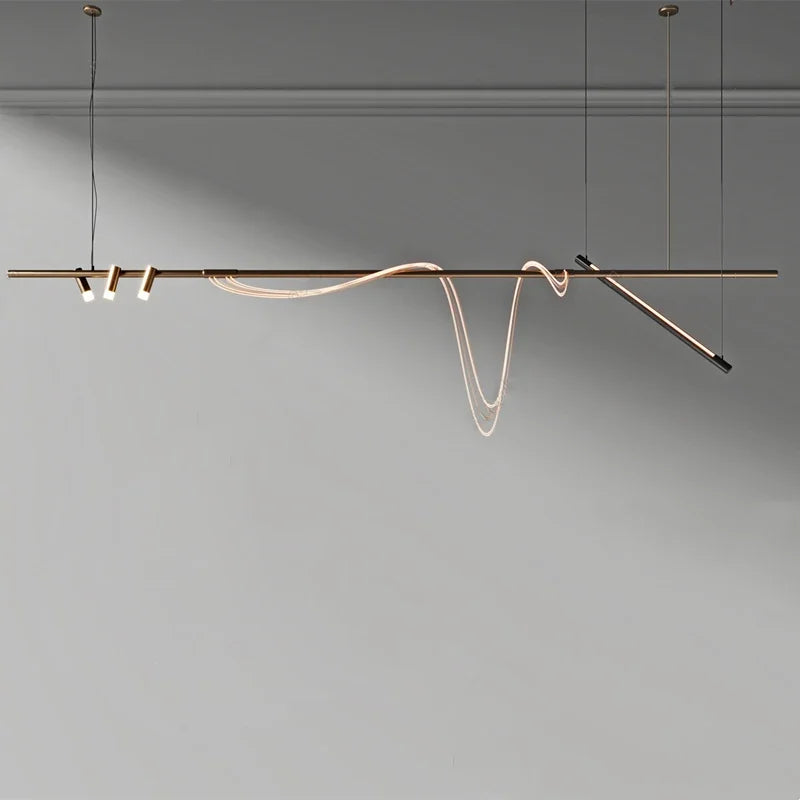 Minimalist nordic LED chandelier for restaurants and bars