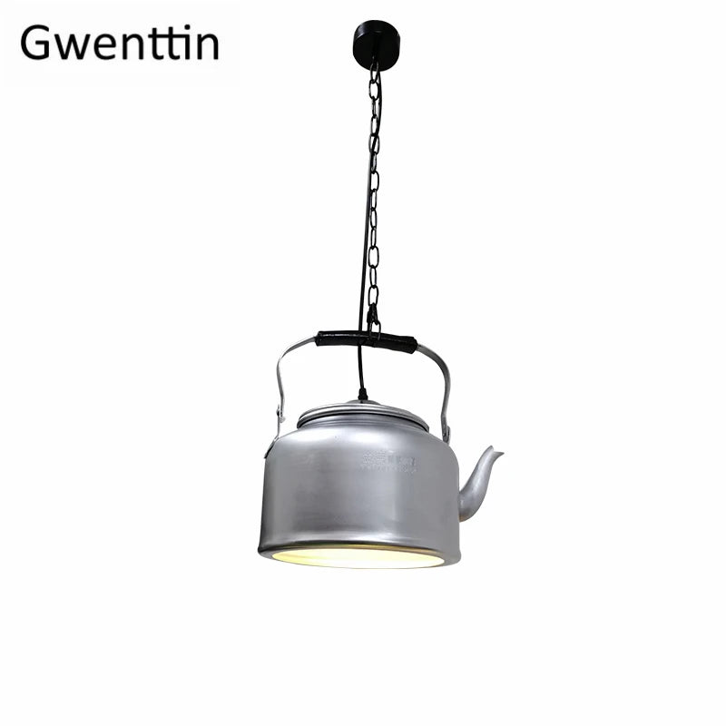 Modern iron pendant light for industrial decor - vue 12 sur 12