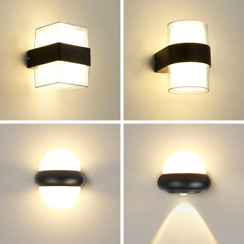 Waterproof LED wall light for indoors and outdoors
