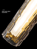 Modern glass LED wall light for interiors