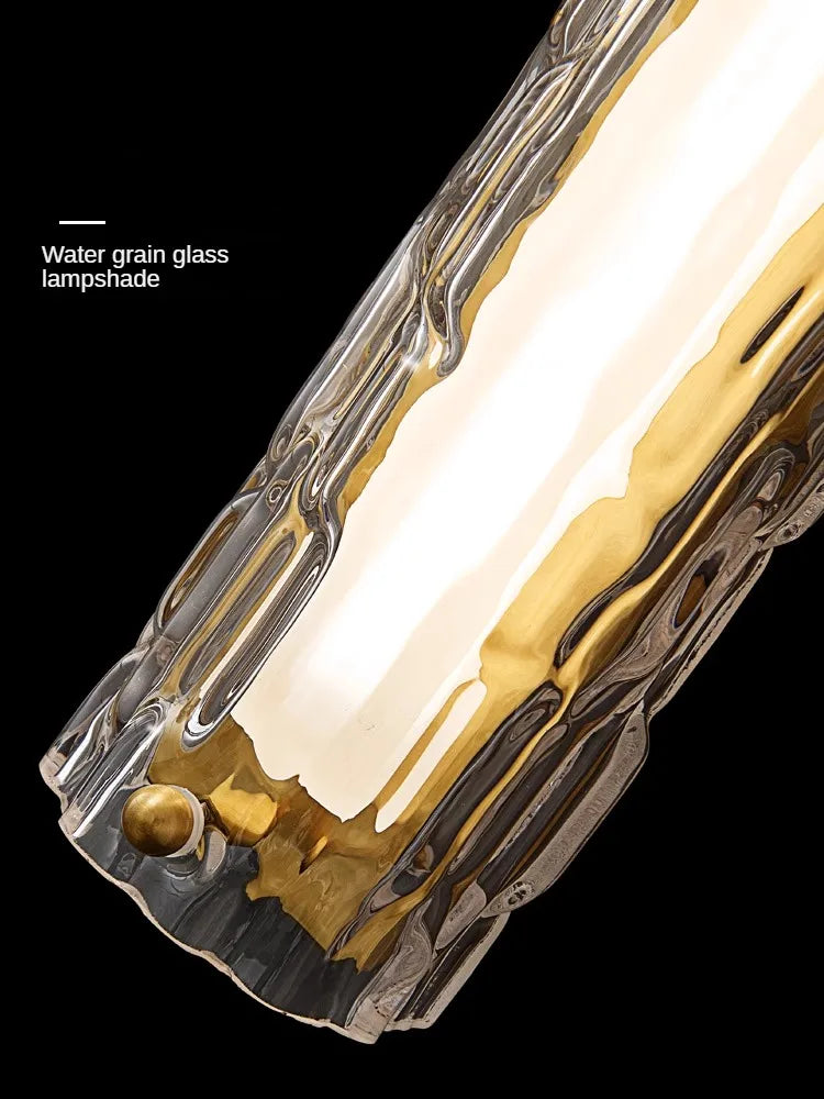 Modern glass LED wall light for interiors - vue 5 sur 8
