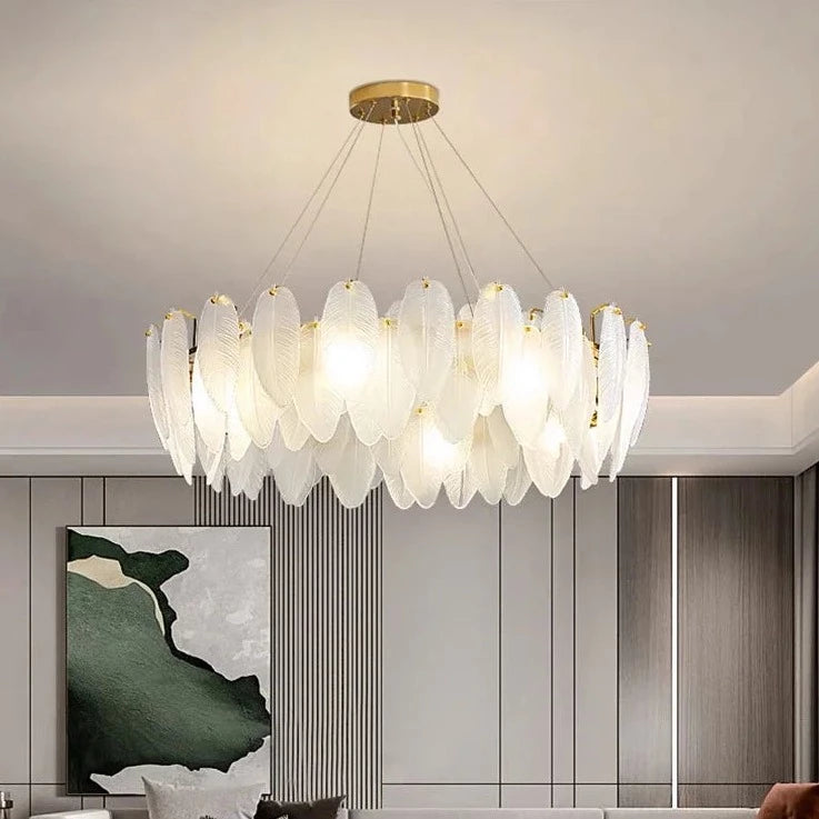 Modern glass designer chandelier