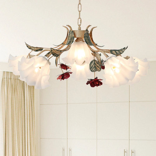 Creative retro chandelier for vintage restaurants and romantic living rooms - vue 6 sur 9