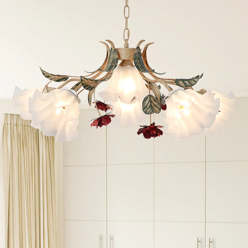 Creative retro chandelier for vintage restaurants and romantic living rooms - vue 5 sur 9