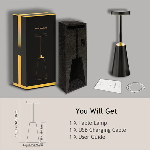 Wireless touch table lamp - vue 5 sur 8