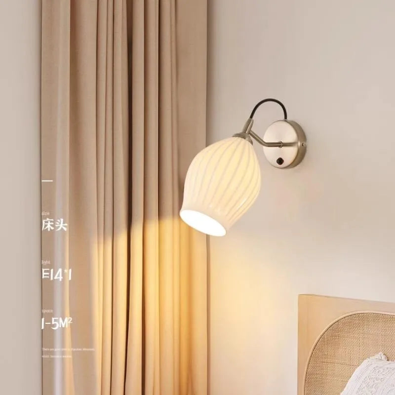 Art deco ceramic wall light for elegant lighting