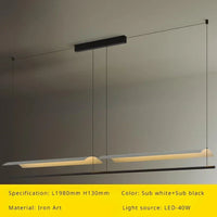 Modern nordic pendant light with long minimalist design