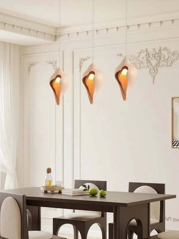 Nordic wabi sabi conch chandelier for interior decoration