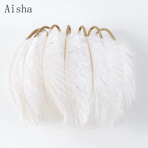 Nordic feather wall lamp romantic girl bedroom decoration - vue 6 sur 7