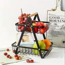 Removable storage basket for fruits, vegetables and cosmetics