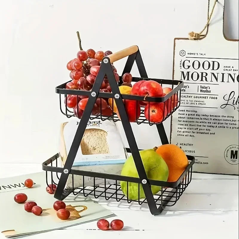 Removable storage basket for fruits, vegetables and cosmetics - vue 4 sur 8