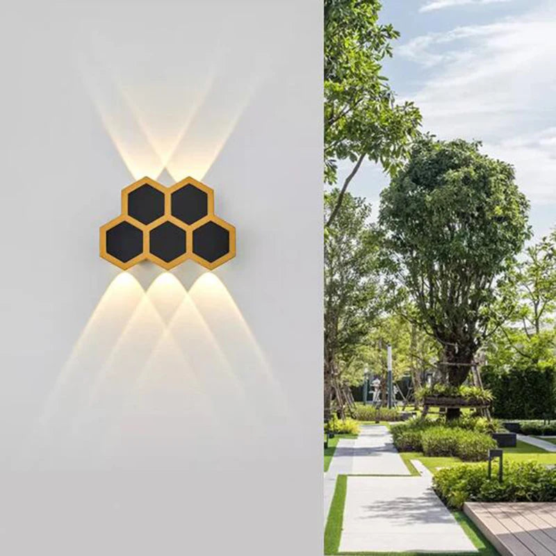 Creative honeycomb wall light - vue 4 sur 12