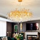 Modern luxury crystal LED chandelier for indoor use