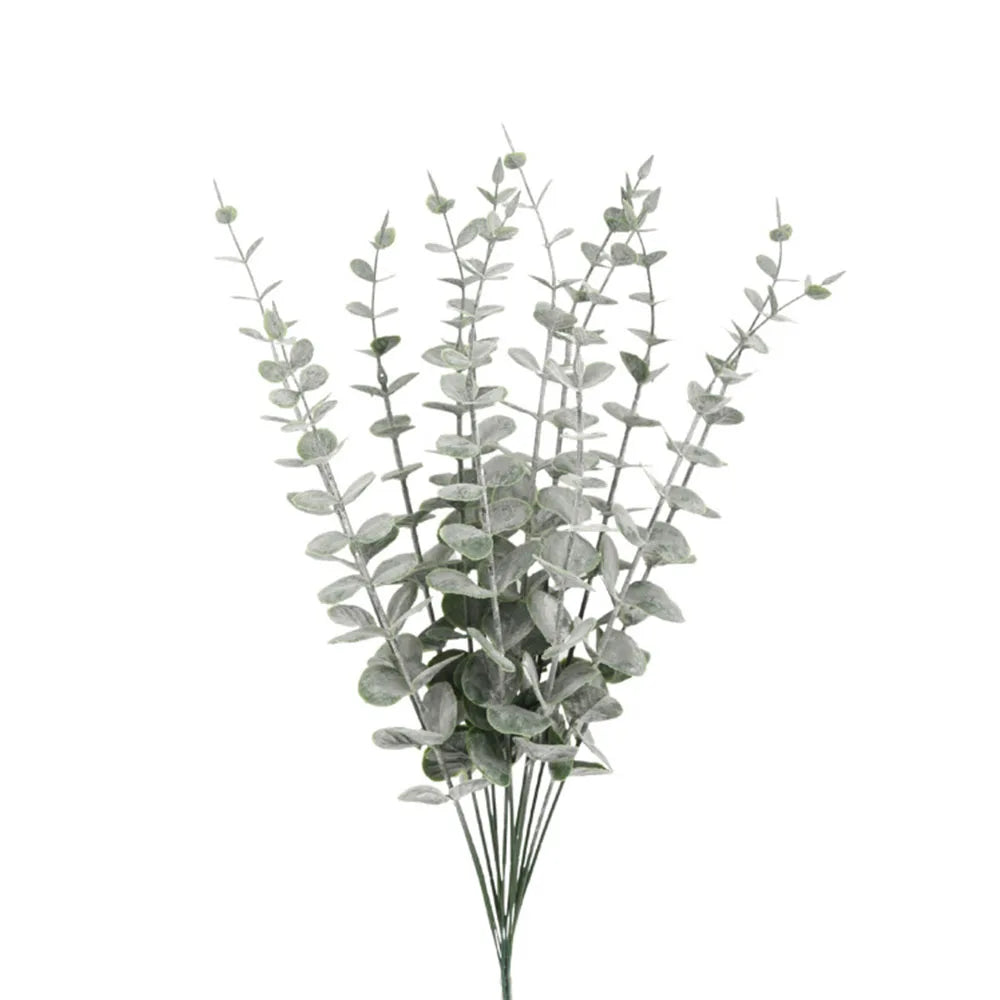 Set of 5 artificial eucalyptus branches for floral decoration