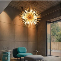 Hedgehog ball chandelier nordic style home lighting