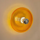 Nordic ripple glass LED wall light for ambient decor