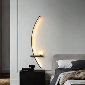 Nordic striped LED wall light for indoor decoration