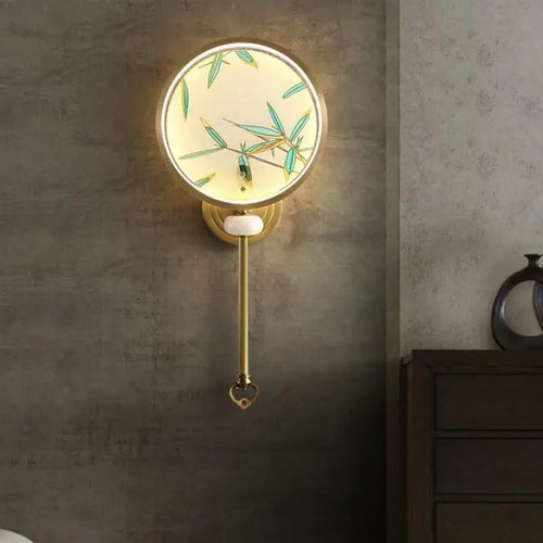 Retro copper enamel wall light for indoor and outdoor lighting - vue 7 sur 8