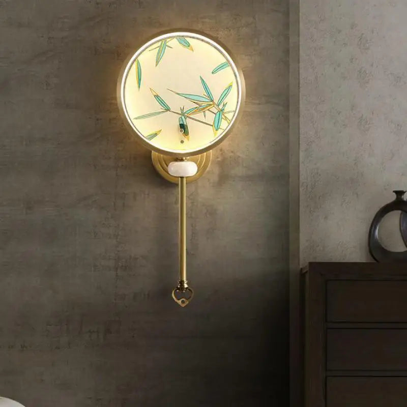 Retro copper enamel wall light for indoor and outdoor lighting - vue 7 sur 8