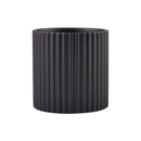ceramic flower pot vertical lines for indoor plants