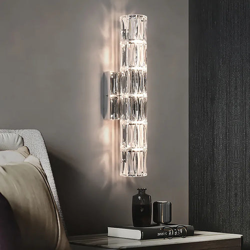 Luxury crystal wall light for villa high-end - vue 3 sur 9