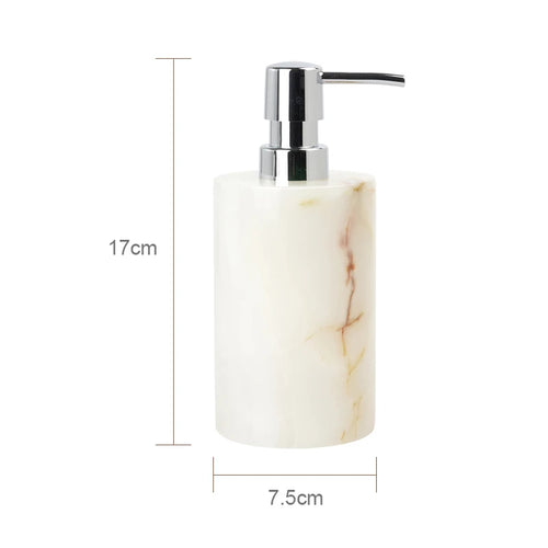 luxury natural marble bathroom accessory set - vue 21 sur 23