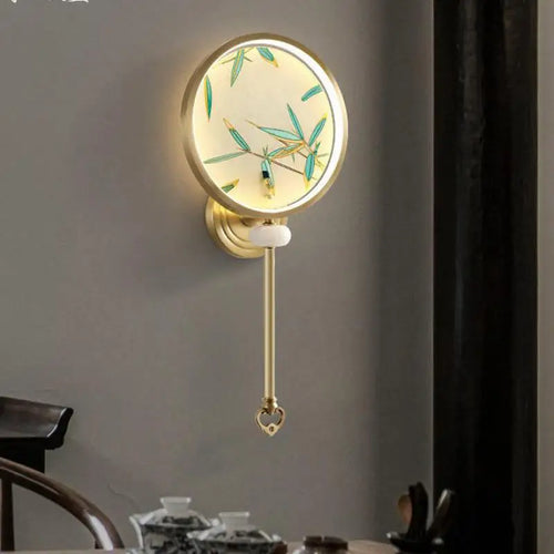Retro copper enamel wall light for indoor and outdoor lighting - vue 4 sur 8