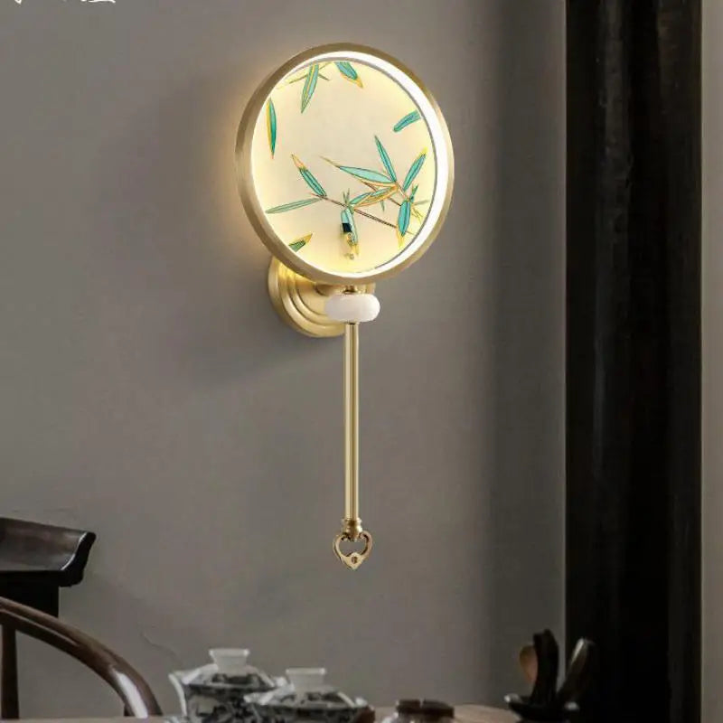 Retro copper enamel wall light for indoor and outdoor lighting - vue 4 sur 8