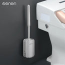 Luxury wall-mounted toilet brush quick cleaning bathroom accessories