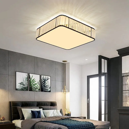 Modern crystal ceiling light european style creative LED fixture - vue 3 sur 12
