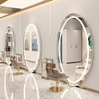modern creative egg-shaped light mirror