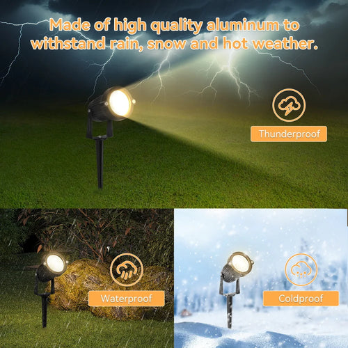 Waterproof LED garden lights for decorative outdoor lighting - vue 3 sur 7