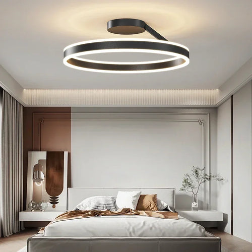 Modern LED ceiling light for elegant and bright interior décor - vue 7 sur 15