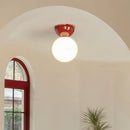 Simple medieval bauhaus style ceiling light for entrance decor