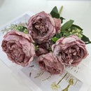 Artificial peony bouquet for weddings and home decor