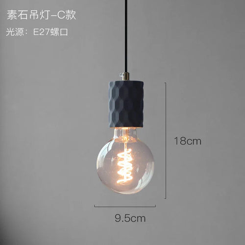 Nordic industrial pendant light for modern interiors - vue 10 sur 13