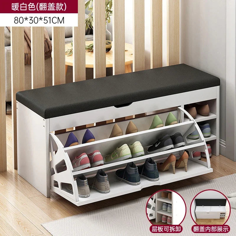 modern vertical storage shoe cabinets japanese design - vue 20 sur 21
