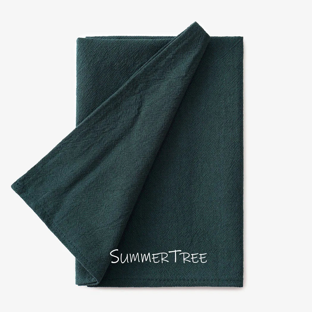 Set of washed cotton napkins Mediterranean style