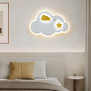 Modern minimalist LED moon wall light with USB charger