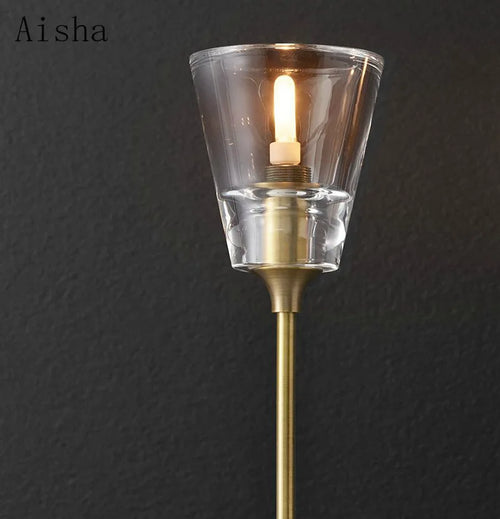 Postmodern wrought iron wall light for interior decor - vue 7 sur 10
