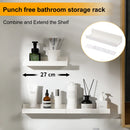 no-drill wall shelf for shower storage