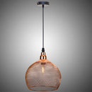 Nordic restaurant bar lighting retro rose gold bird cage modern pendant light